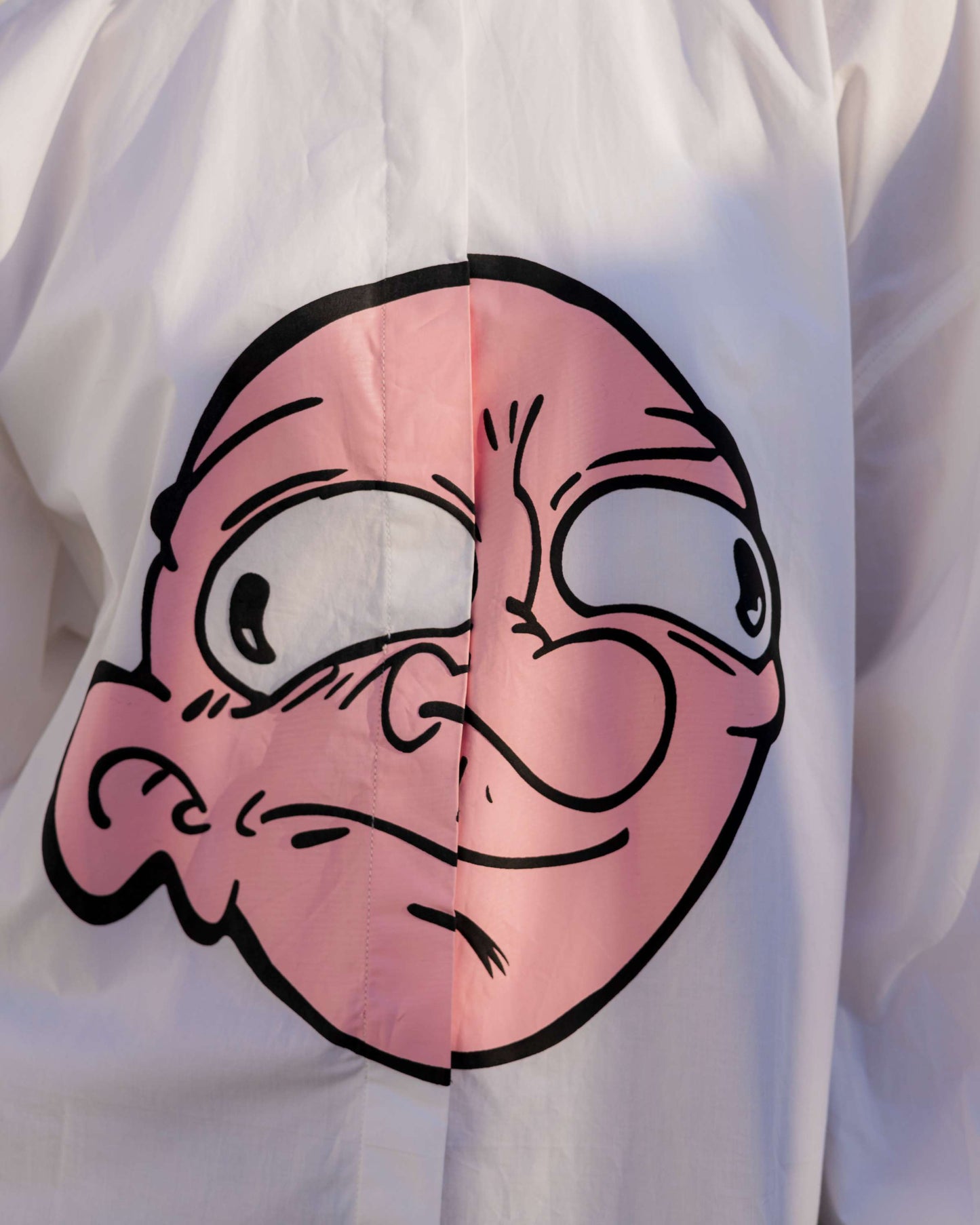 Prominent nose - white