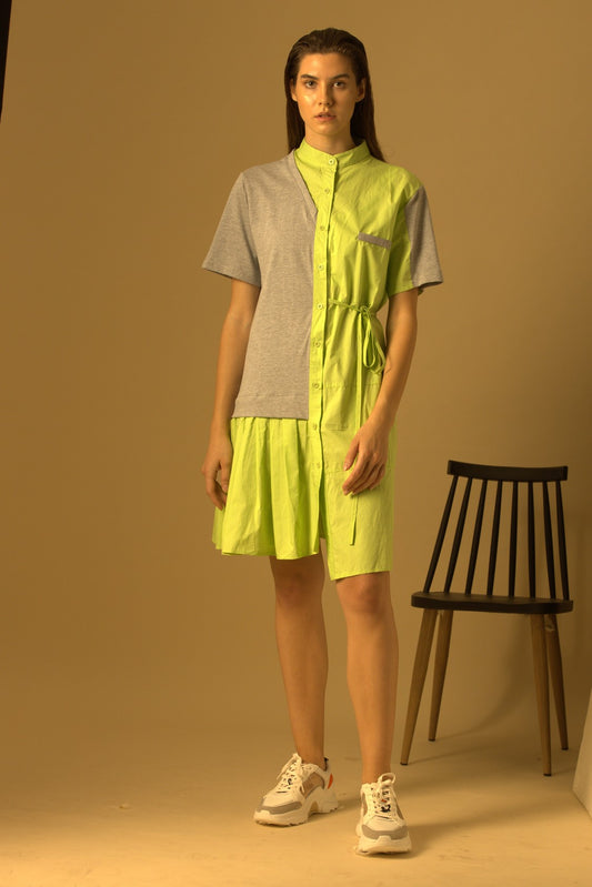 Side Knot - Fluorescent Green